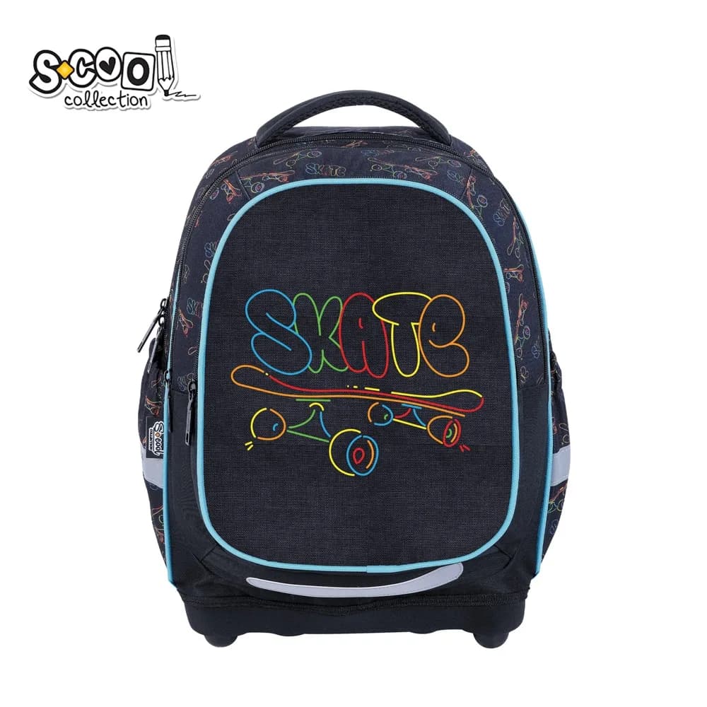 Ghiozdan anatomic, 39x33x18 cm, SKATE - S-COOL
