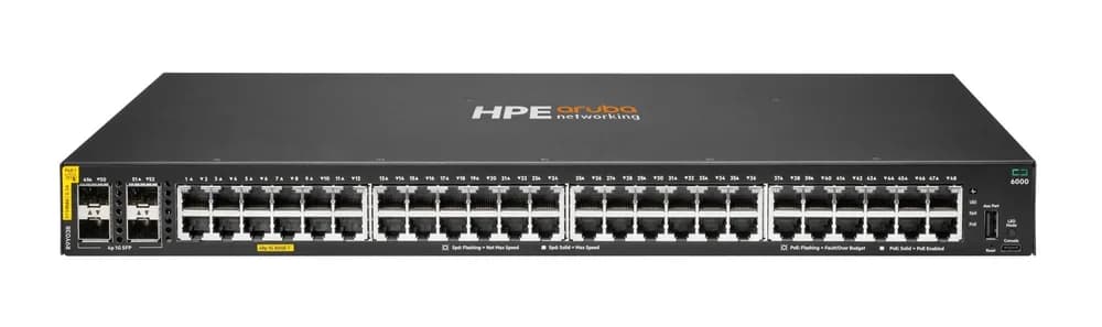 NET SWITCH 48G CL4 4SFP/POE 6000 R9Y03B ARUBA BY HPE "R9Y03B"