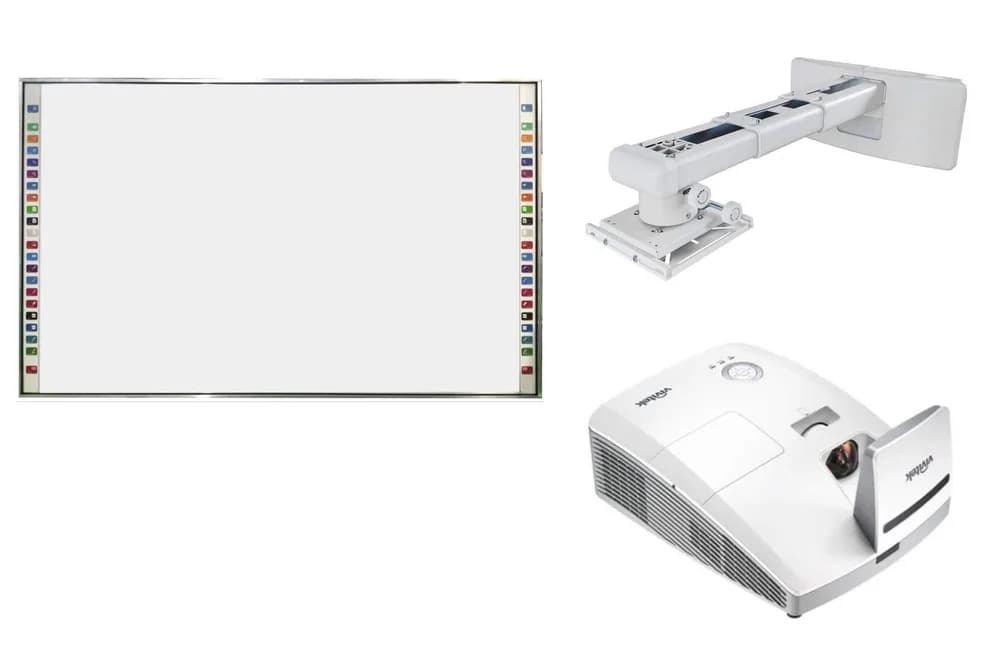 Pachet interactiv-Tabla 95" EVOBOARD IB-95Q6, Videoproiector Vivitek DW770UST, Suport videoproiector Vivitek WM-3
