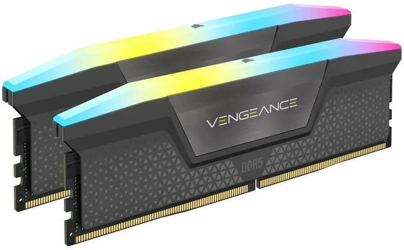 Memorie RAM Corsair Vengeance RGB, 32GB DDR5, 6000MHz, CL30