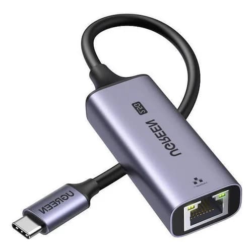 ADAPTOR RETEA Ugreen, "CM648" USB Type-C to 2.5G RJ-45 LAN Adapter, LED, metalic, gri "25052" - 6941876220526