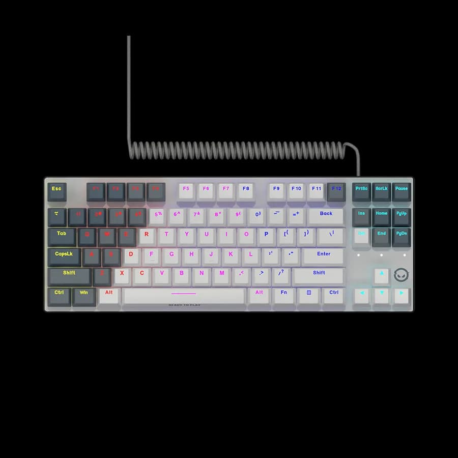 LORGAR Azar 514TKL, Wired RGB mechanical gaming keyboard, white, EN layout "LRG-GK514TKL-WH-US"