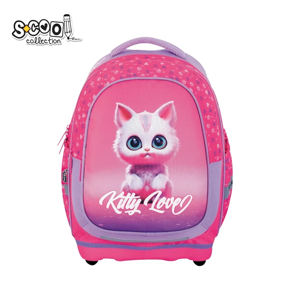 Ghiozdan anatomic, 39x33x18 cm, KITTY LOVE - S-COOL