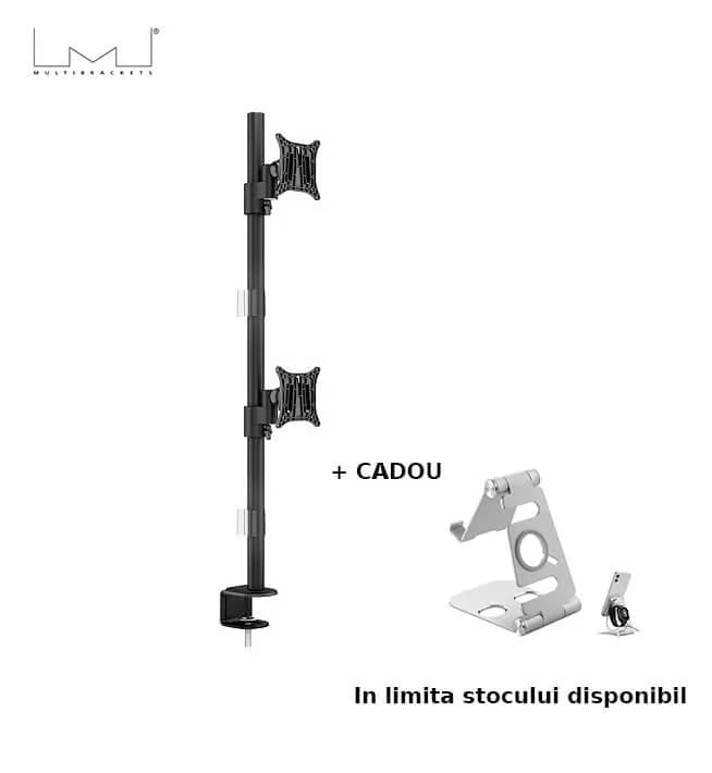 Suport de masa pentru 2 monitoare Multibrackets MB-5877, 15"-30", maxim 8 Kg / monitor
