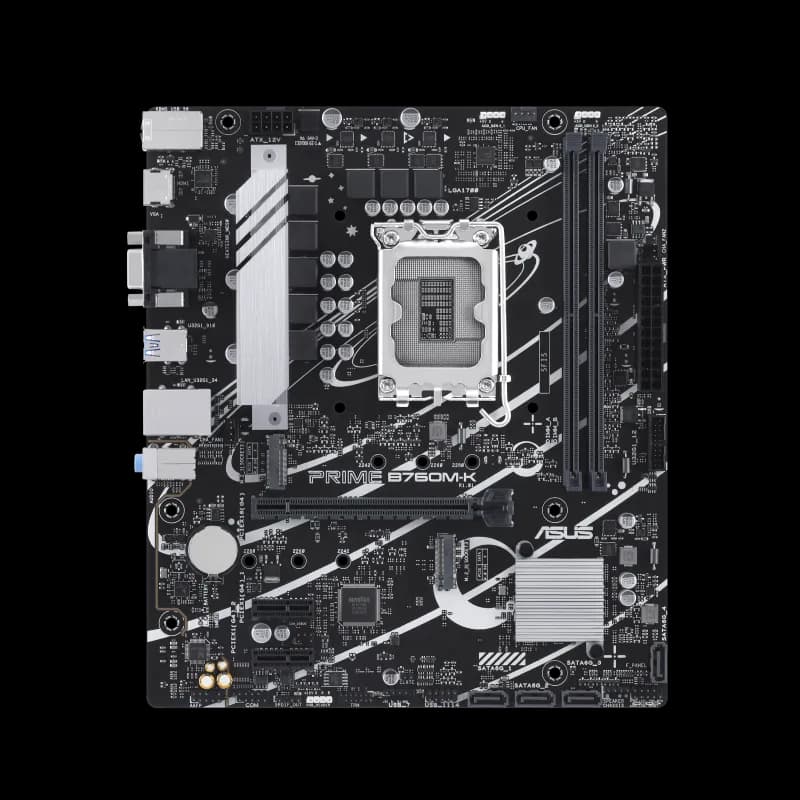Placa de baza ASUS PRIME B760M-K, Socket 1700, DDR5, Micro-ATX