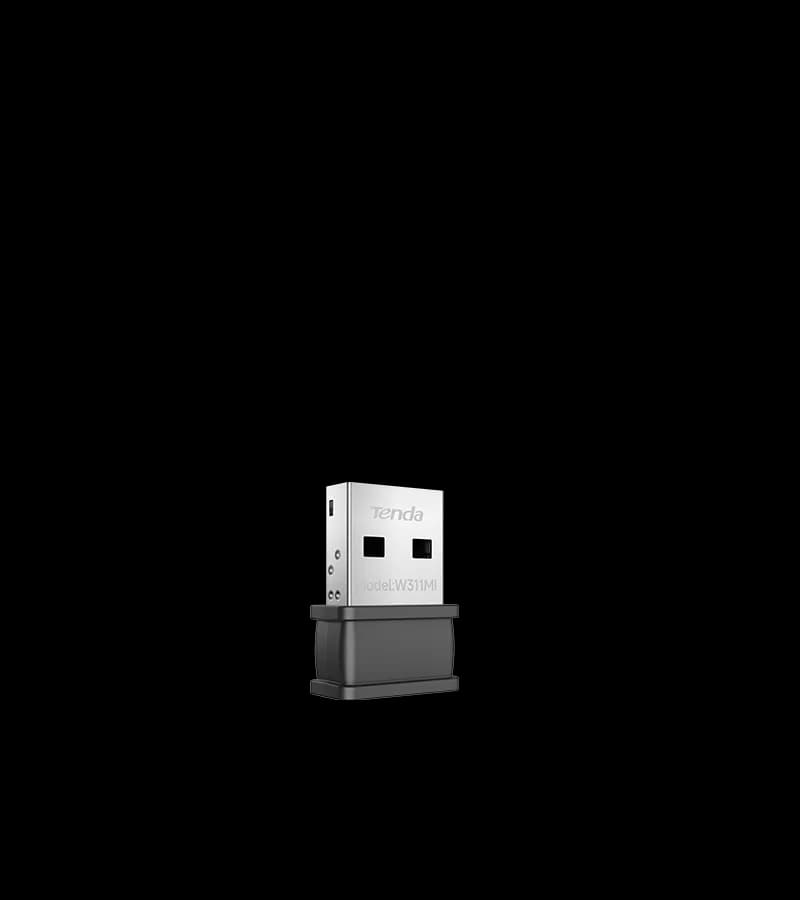 ADAPTOR RETEA Tenda AX300, extern wireless 2.4 GHz, USB 2.0 port,300 Mbps, antena interna x 1, "W311MIV6"