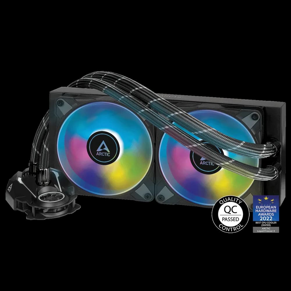 COOLER Arctic "Liquid Freezer III Pro 240 ARGB", skt. LGA1851, LGA 1700, AM4, AM5, racire cu lichid, 2 x 120mm P12 Pro, 600 - 3000 RPM, ARGB adresabil, negru "ACFRE00182A"