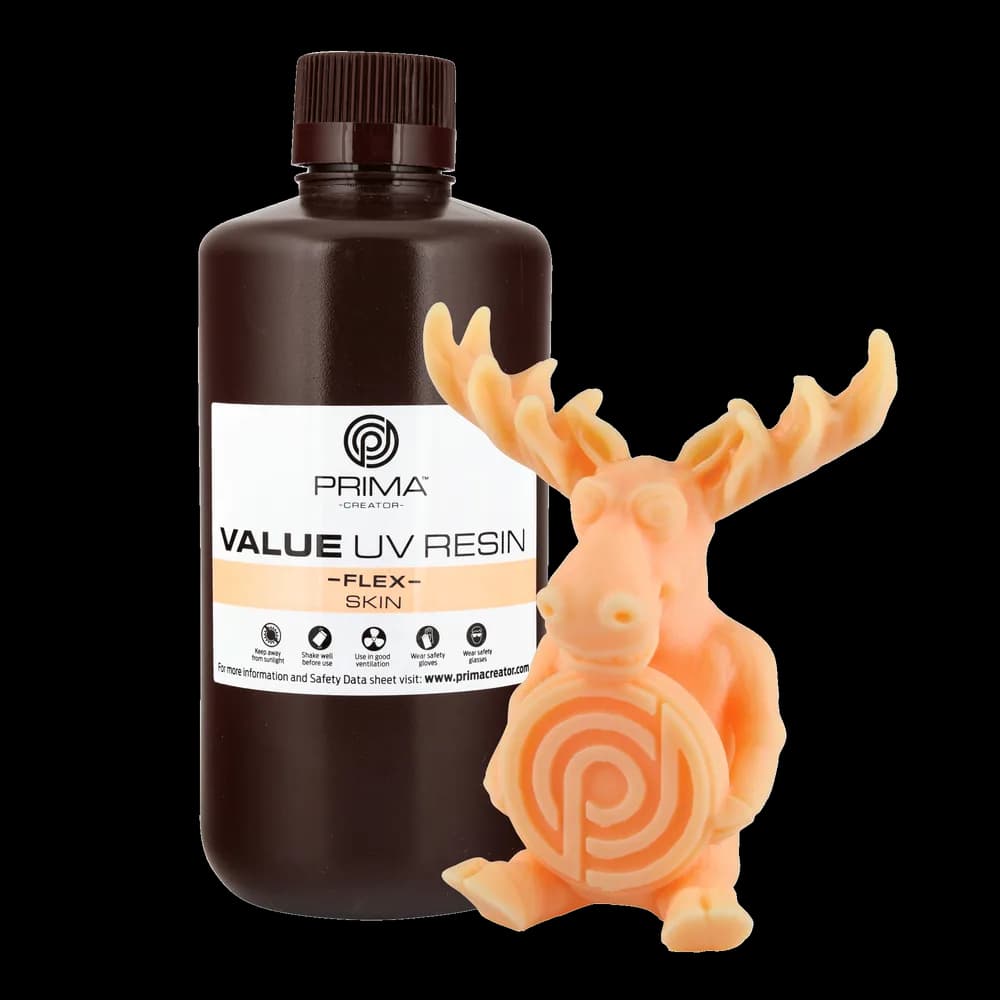 Rășină 3D PrimaCreator Value Flex UV – 1 kg – Skin
