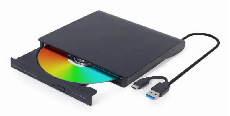 DVD-RW extern, GEMBIRD, interfata USB 2.0 + USB 3.1, negru, "DVD-USB-031"