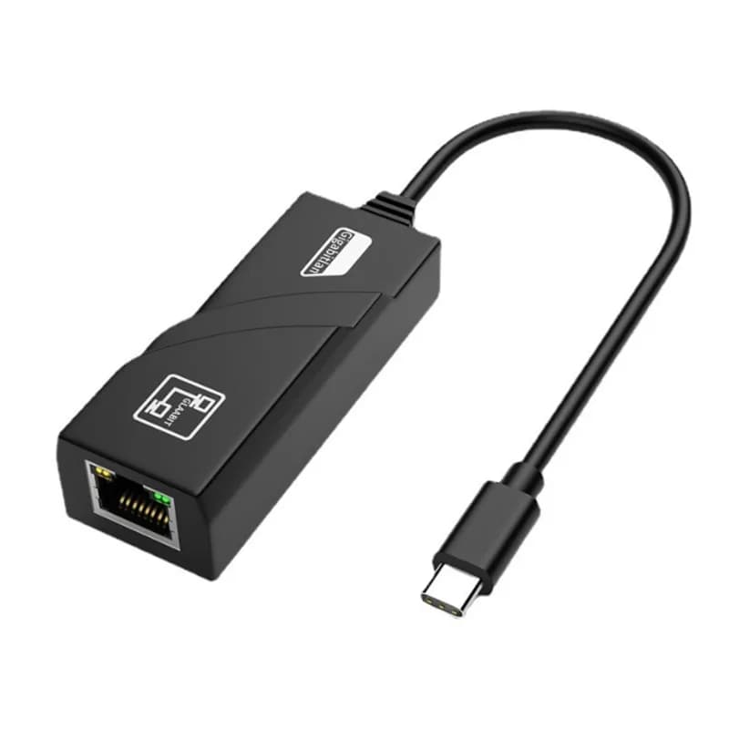 ADAPTOR RETEA USB SPACER adaptor, USB 3.1 Type-C (T) la RJ45 (M), 0.15m, 10/100/1000 Mbit/s, Grey, "SPC-Type-C/RJ45-01"