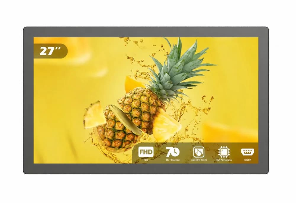 Display Touch EvoBoard 27″ – 1920 × 1080 Full HD, PCAP 10 puncte, HDMI IN, fără OS, 24/7, model TP-270B