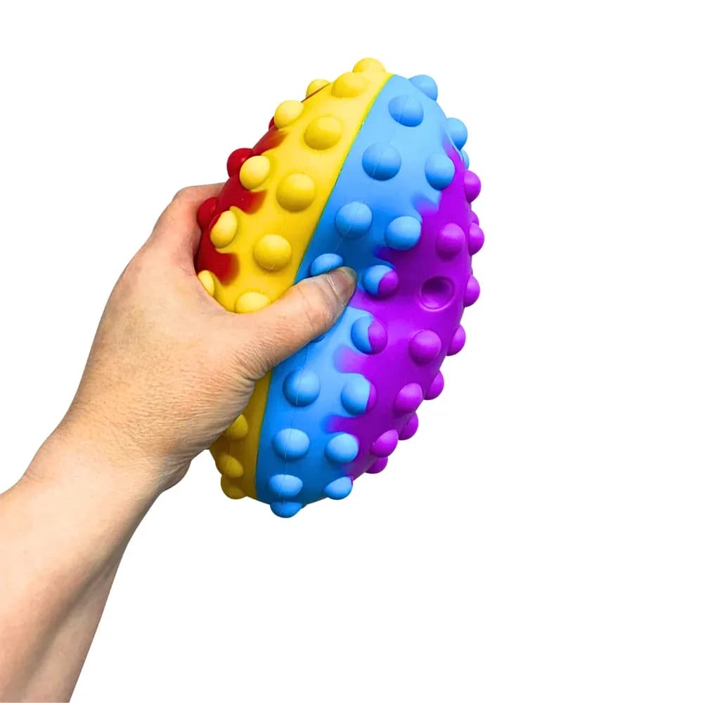 Minge Pop It Senzorială în Formă de Rugby