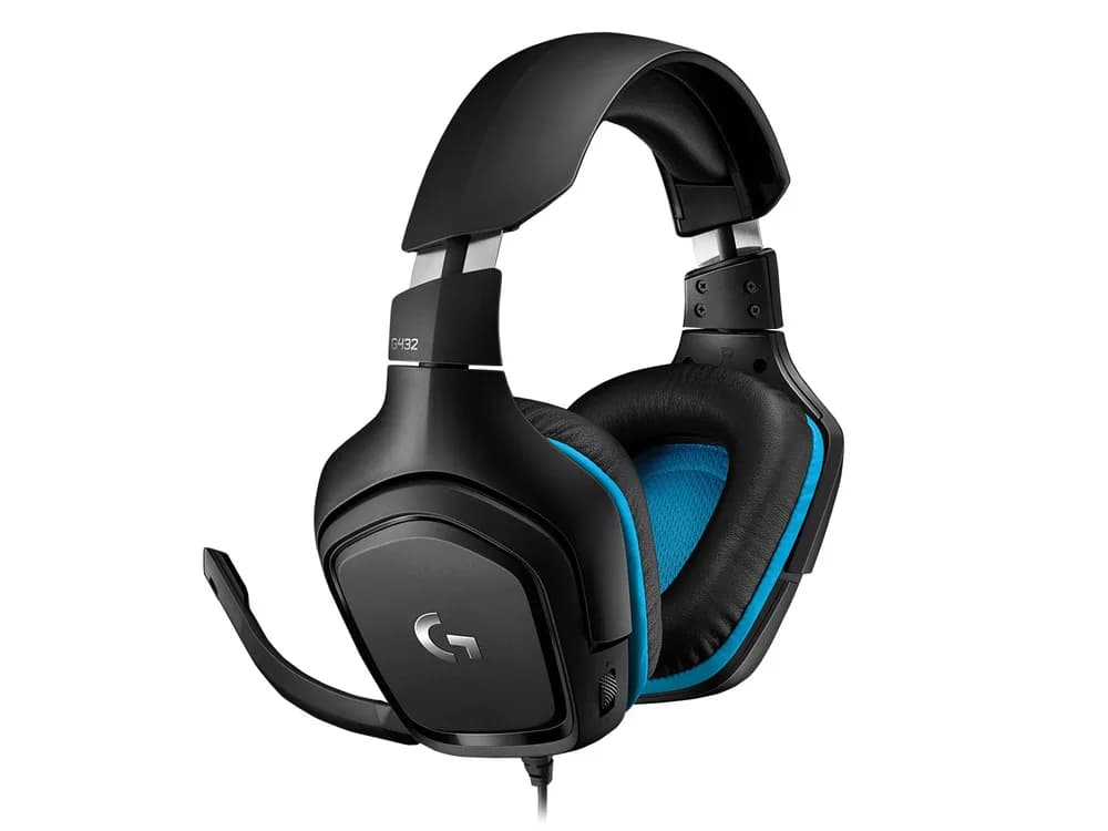 CASTI Logitech, "G432", cu fir, gaming, utilizare multimedia, microfon pe brat, conectare prin Jack 3.5 mm, USB 2.0, negru, "981-000770"