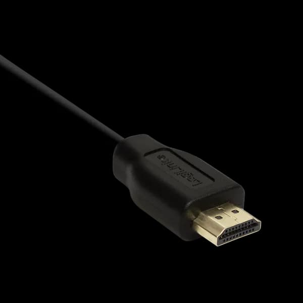 CABLU video LOGILINK, HDMI (T) la HDMI (T) 1.4, 0.2m, conectori auriti, rezolutie maxima 4K (3840 x 2160) la 30 Hz, plastic, dublu ecranaj, negru, "CH0076"