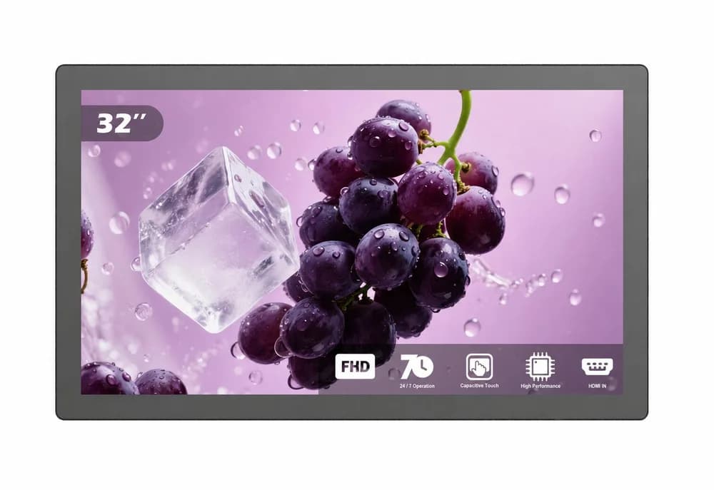 Display Touch EvoBoard 32″ – 1920 × 1080 Full HD, PCAP 10 puncte, HDMI IN, fără OS, 24/7, model TP-320B