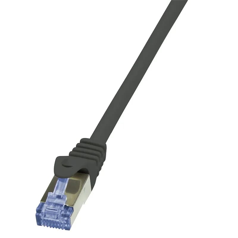 PATCH CORD S/FTP LOGILINK Cat6a, LSZH, cupru, 3 m, negru, AWG26, dublu ecranat "CQ3063S"
