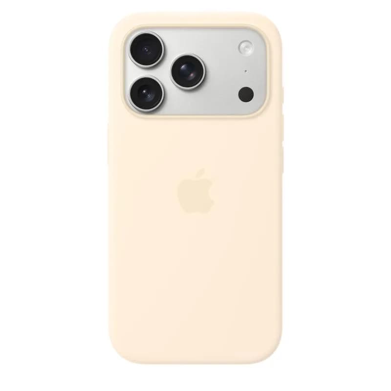 iPhone 17 Pro Silicone Case with MagSafe – Vanilla