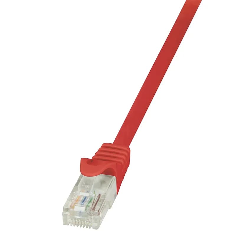 PATCH CORD UTP LOGILINK Cat5e, cupru-aluminiu, 0.25 m, rosu, AWG26, "CP1014U"