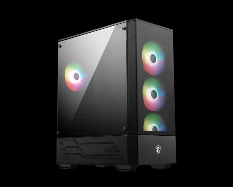 Carcasa MSI Forge 112R, RGB, Mid Tower, Black