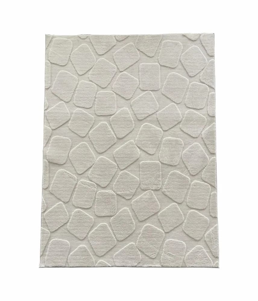 Covor, model in relief,Stone,120x160 Crem