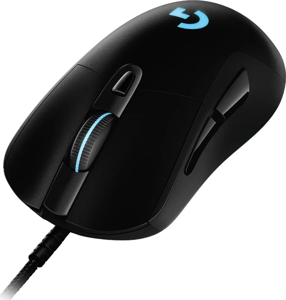 MOUSE LOGITECH, "G403 HERO", gaming, cu fir, USB, optic, 16000 dpi, butoane/scroll 6/1, iluminare, butoane programabile, negru, "910-005632"
