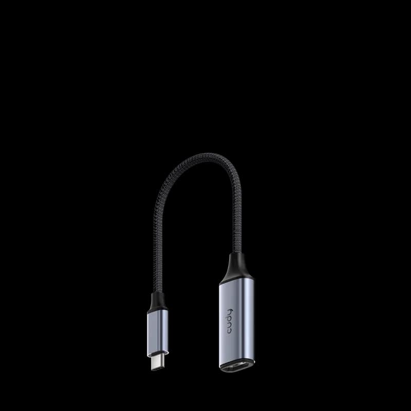 CUDY USB-C To 4K@60Hz HDMI adapter, Host: USB-C, 1 x HDMI 4K@60Hz, Aluminum alloy, compatible with MacBook, Mac Pro, Mac mini, iMac, Surface Pro, XPS, Flash Drive, Mobile HDD