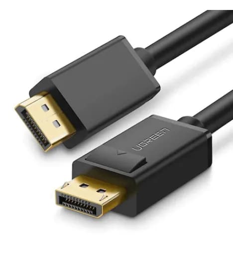 CABLU video Ugreen, "DP102" DP (T) la DP (T), rezolutie maxima 4K UHD (3840 x 2160) la 30 Hz, conectori auriti, 2m, negru "10211" - 6957303812110