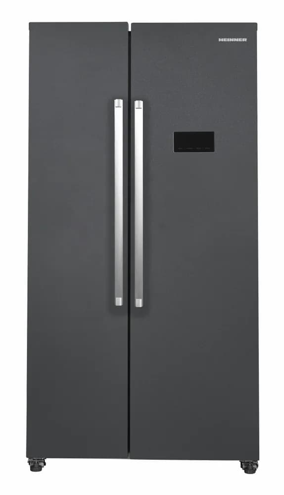 Side by Side HEINNER HSBS-HM442NFINVDGE++, No Frost, 442 L, Clasa E, Gri antracit texturat