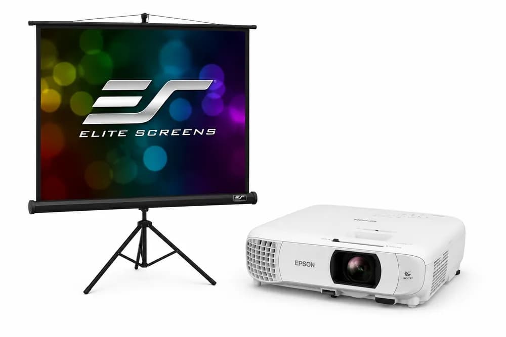 Pachet de proiecție Epson EH-TW840 + Ecran Portabil EliteScreens cu trepied (203x203) - TG26