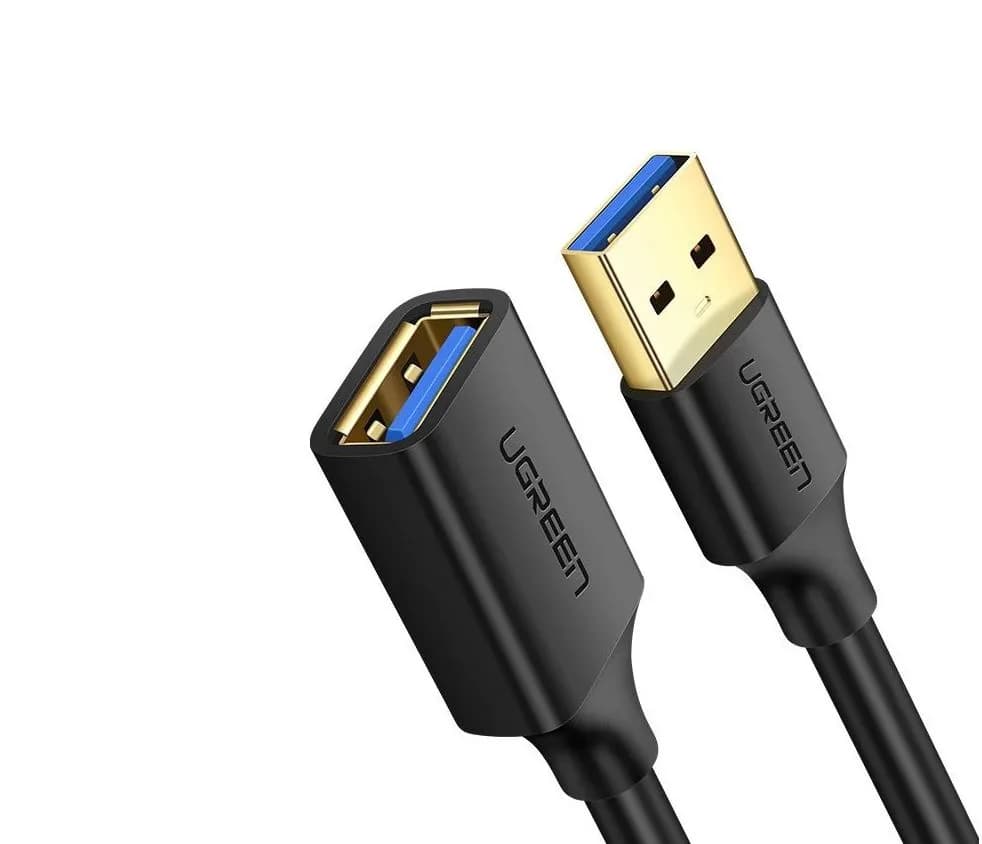 CABLU USB Ugreen prelungitor, "US129" USB (T) to USB (M), 5m, negru, "90722" - 6957303897223