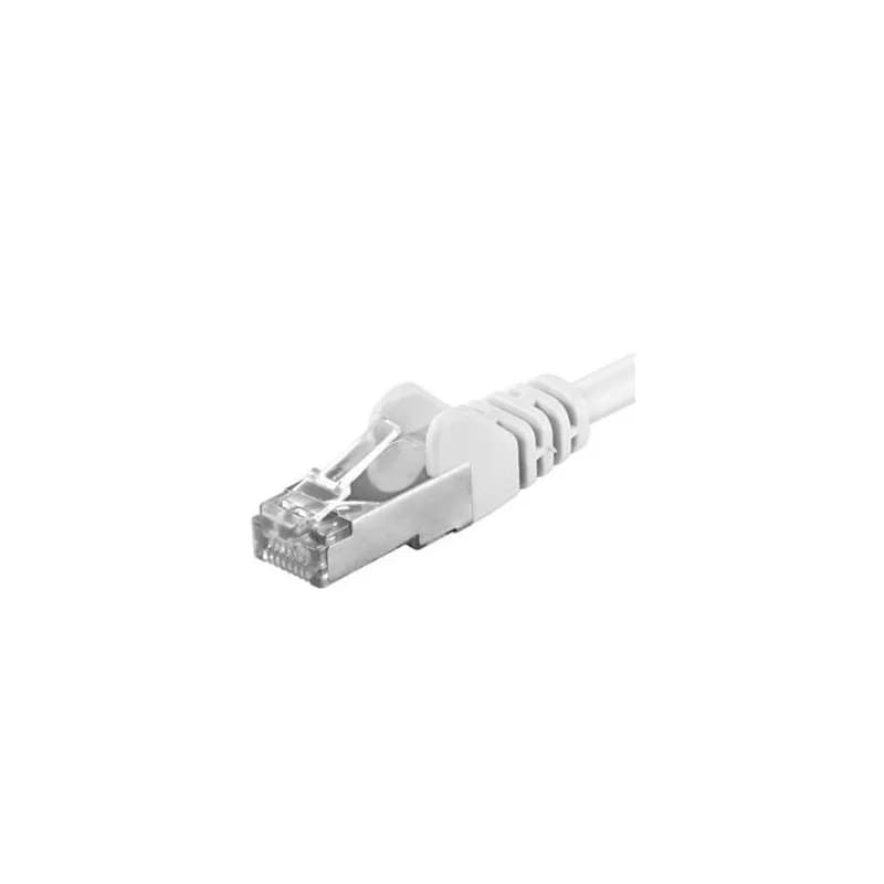 Patchcord SFTP RJ45-RJ45 Cat.6A, 0.25m, alb "SFTP-6A-0.25-W"