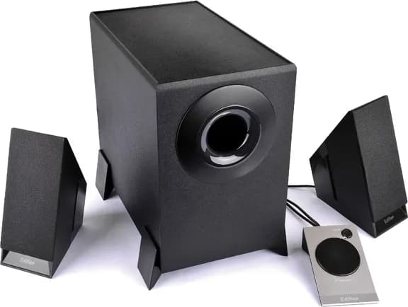 BOXE EDIFIER 2.1, RMS:8.5W(2x2W,1x4.5W),telecomanda pe fir,black;raport semnal-zgomot:85dBA,frecv rasp-sateliti:150Hz-20kHz,subwoofer:20Hz -170kHz, black,"M1360"-392150 M1360