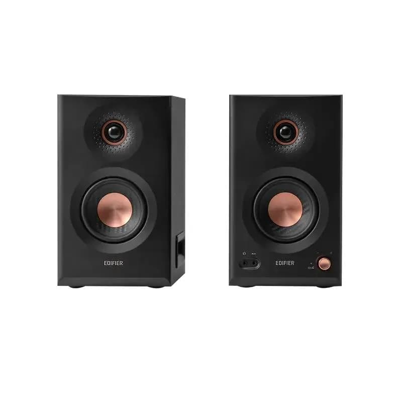 BOXE EDIFIER 2.0, RMS: 110W (2 x 30W + 2 x 15W + 2 x 10W), studio monitor, BT v6.0, volum, high freq, low freq, intrare jack 6.35 TRS balanced, XLR balanced, RCA/AUX, black, "MR5-BK"