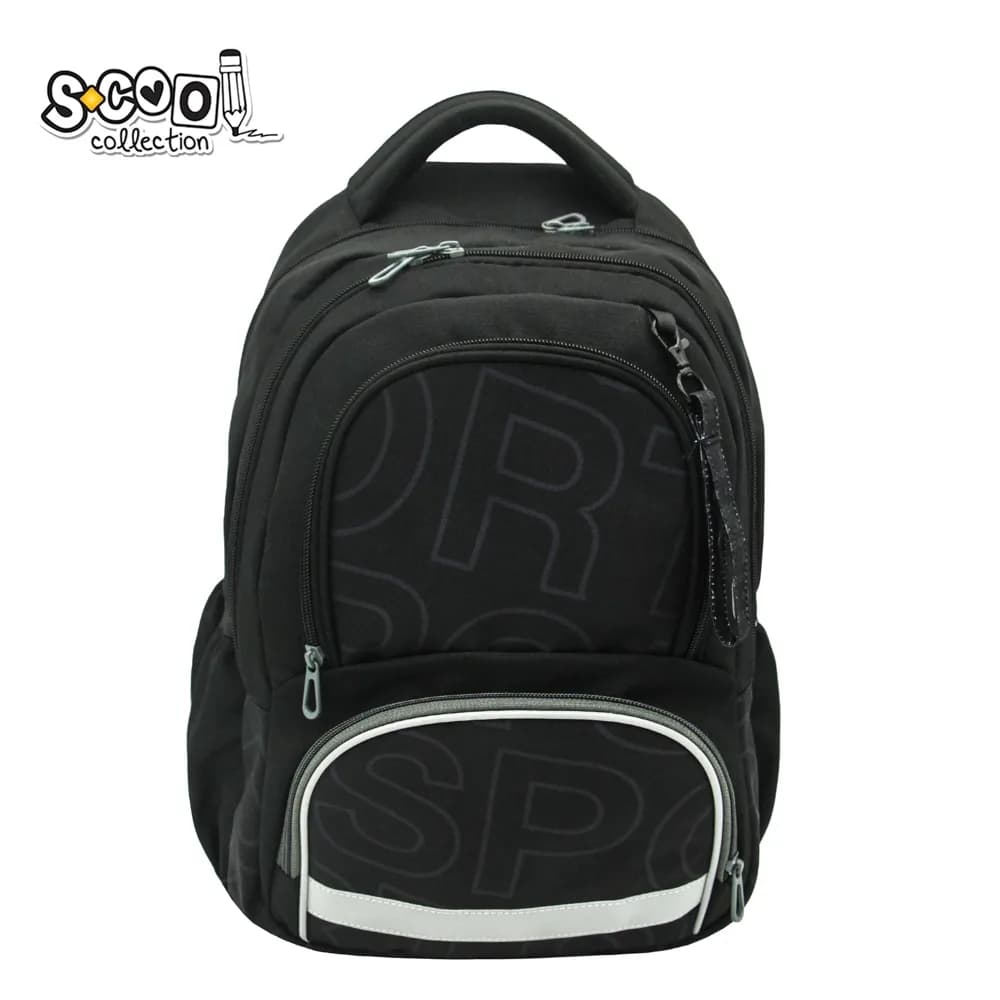 Ghiozdan ergonomic, compartiment laptop, 42x31x16 cm, SPORTS - S-COOL