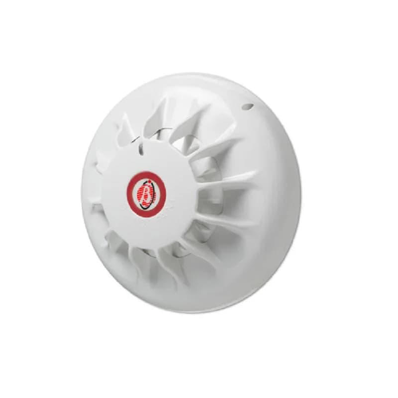 Detector CO + detectie crestere temperatura, 2 fire, alimentare 12/24 VDC, Mai rapid decat detectorul optic pentru focul mocnit, Pozitionare mai putin pretentioasa, expemplu de aplicatii: spatii de dormit, depozite