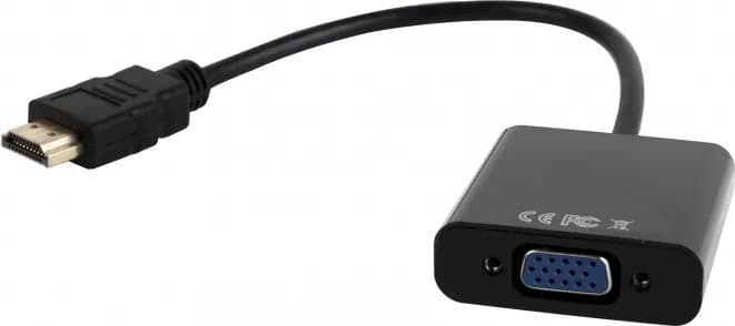 CABLU video GEMBIRD, splitter HDMI(T) la VGA(M)+Jack 3.5mm(T), 15cm, rez max Full HD la 60Hz, converteste semnal digital HDMI in analog VGA+3.5 mm jack,negru, "A-HDMI-VGA-03"