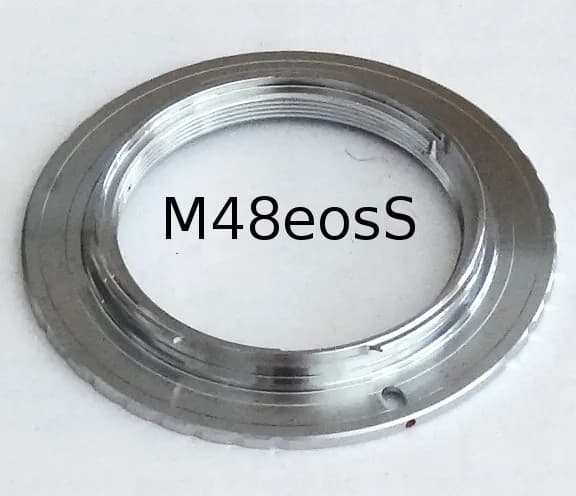 M48-EOS bajonett adapter (rövid, 1 mm)