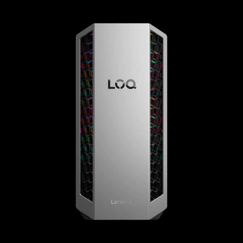 Desktop Gaming Lenovo LOQ Tower 26ADR10 cu procesor AMD AMD Ryzen 7 8745HX pana la 5.1 GHz, 16 GB DDR5, 1TB SSD, RTX 5070, Fara OS, Black
