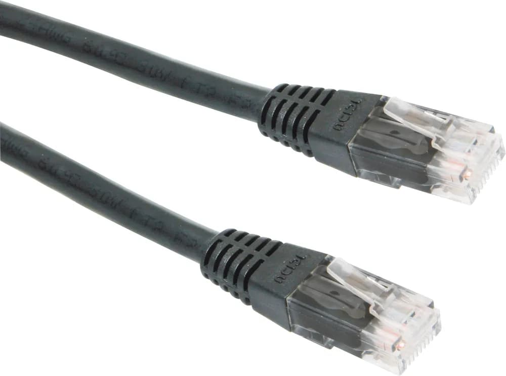 PATCH CORD UTP GEMBIRD Cat5e, cupru-aluminiu, 2 m, negru, AWG26, "PP12-2M/BK"