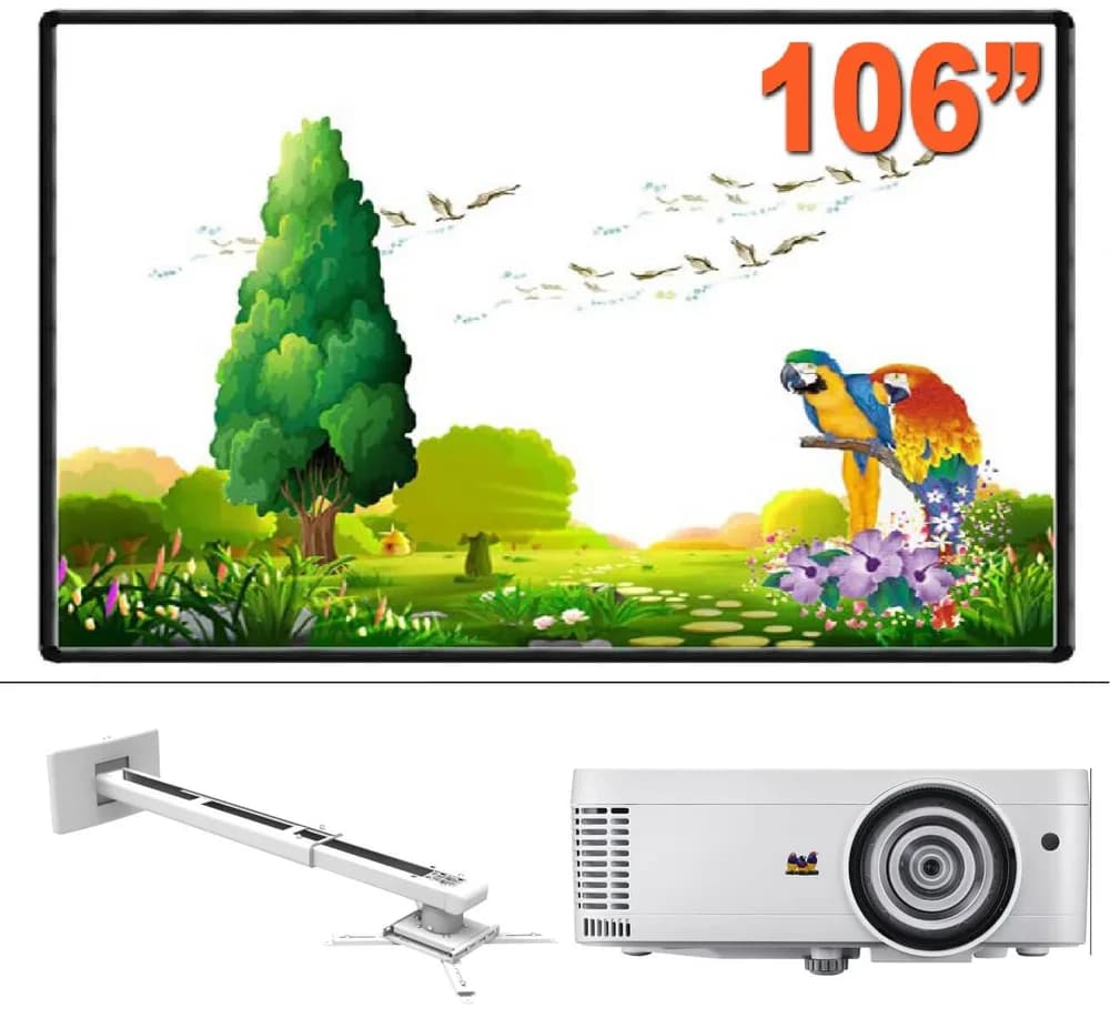 Pachet Tabla interactiva evoBoard wide 106 inchi, Videoproiector Shot throw Viewsonic PS501W