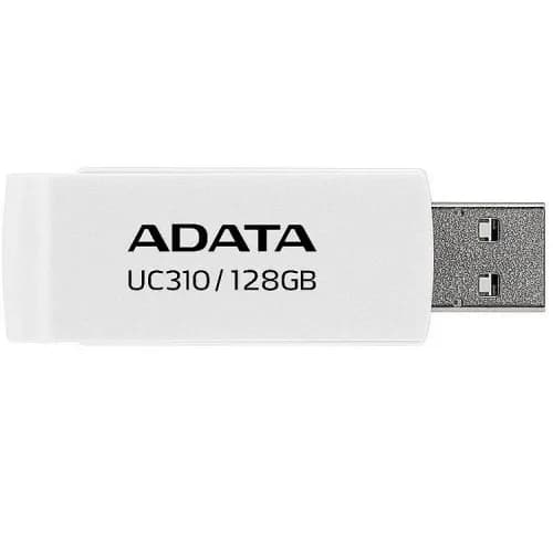 MEMORIE USB 3.2 ADATA 128 GB, protectie slide laterala, carcasa plastic, alb, "UC310-128G-RWH"