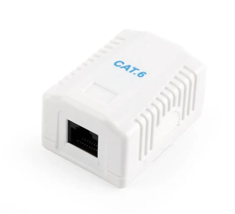 PRIZA RJ45 GEMBIRD Cat6. pt. UTP, 1 x RJ45, include kit montare, white, "NCAC-1U6-01"