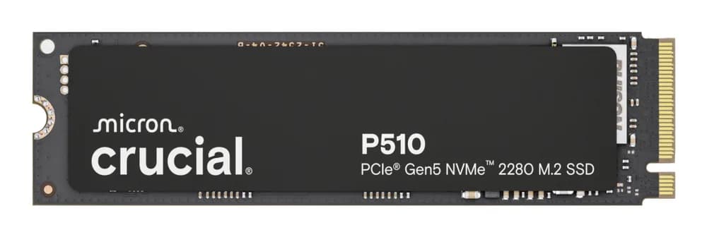 Crucial P510 2TB PCle Gen5 NVMe 2280 M.2 SSD "CT2000P510SSD8"