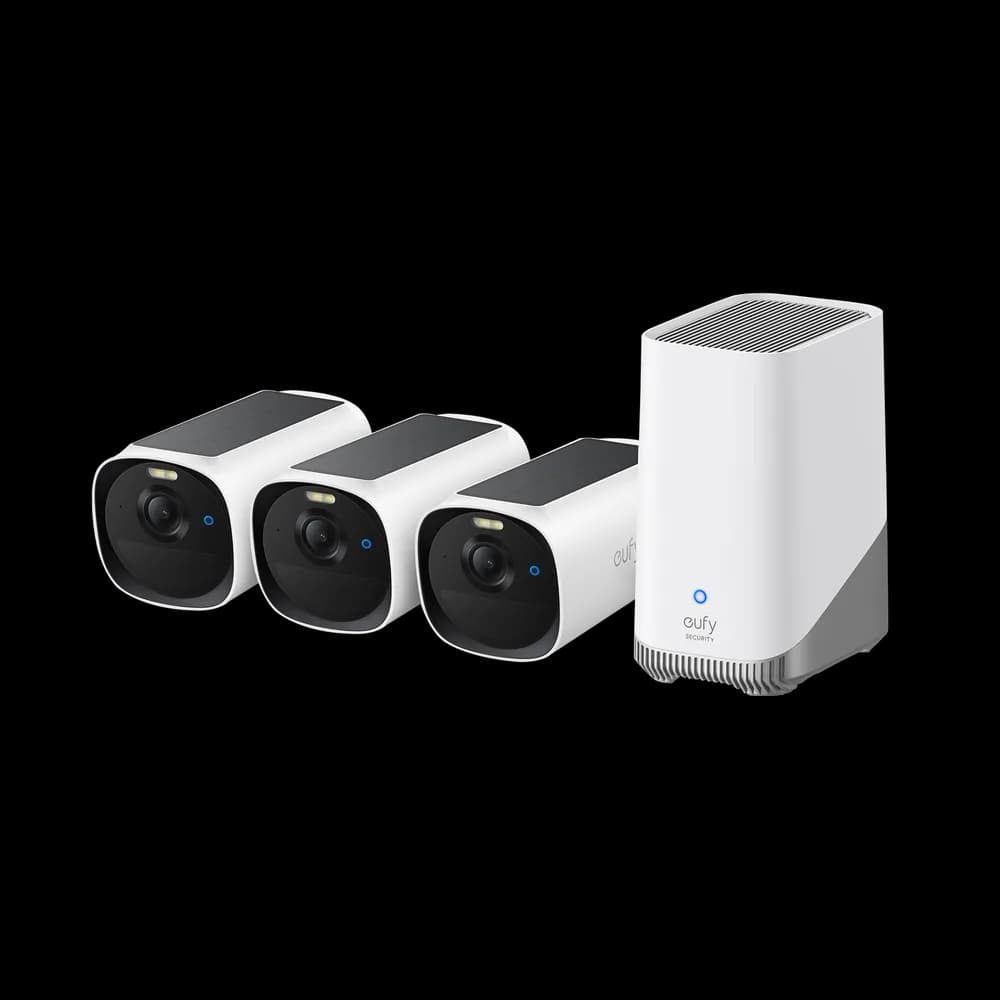 Sistem supraveghere 3+1 Anker "EufyCam E40" "T8144" + "Homebase 3", alb "E8144328"-0194644279516