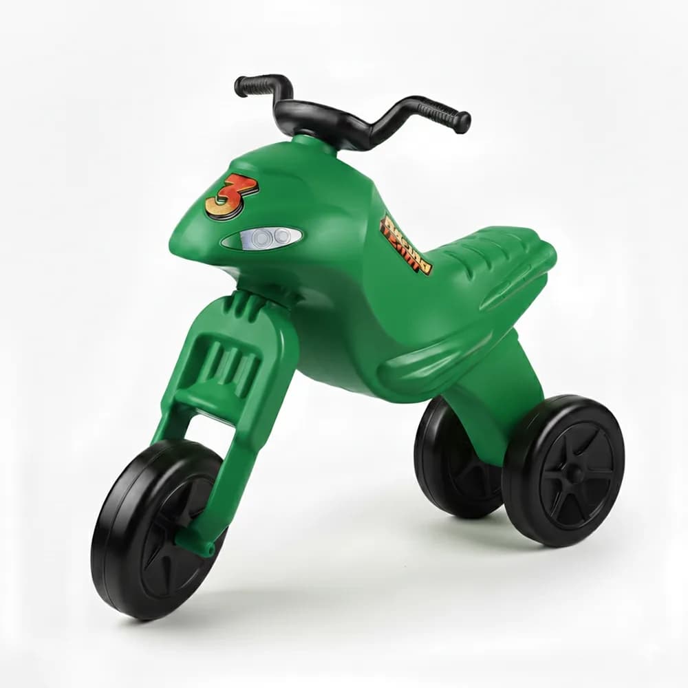 Motocicleta fara pedale, verde - ROBENTOYS