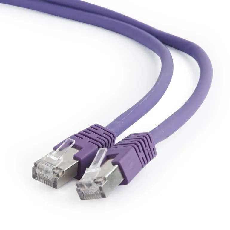 PATCH CORD S/FTP GEMBIRD Cat6a, LSZH, cupru, 2 m, violet, AWG27, dublu ecranat "PP6A-LSZHCU-V-2M"