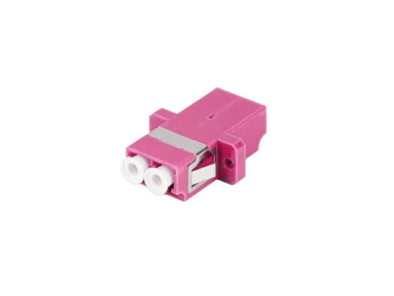 Adaptor fibră optică MM LC/UPC duplex OM4