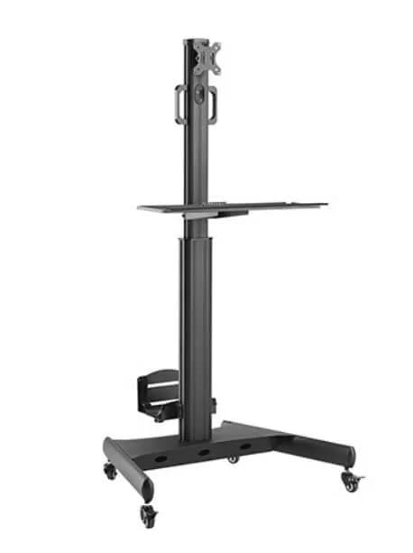 PC Workstation mobil cu raft CPU, Blackmonut BM-WST02, 13"-32", max.8kg, negru