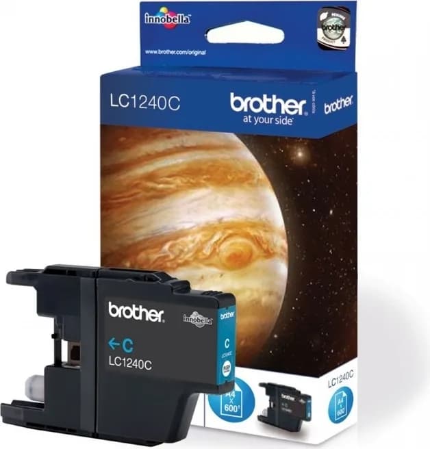 Cartus Cerneala Original Brother Cyan, LC1240C, pentru DCP-J525W|J725|J925|MFC-J430|J625|J5910|J6510|J6910, 600, "LC1240C"