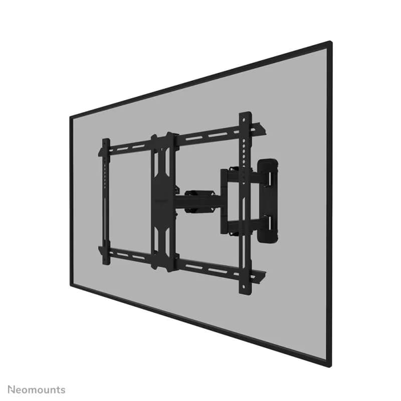 Suport perete Neomounts WL40S-850BL16; pentru display-uri cu diagonale 40"-70", sistem de prindere VESA 200x100~600x400, greutate maxima suportata 45kg, full motion, tilt +12/-2°, swivel +/-45°, rotate +3°, -3°, distanta fata de perete 470-555mm; Not lockable; culoare negru.